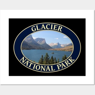 Saint Mary Lake at Glacier National Park in Montana Posters and Art